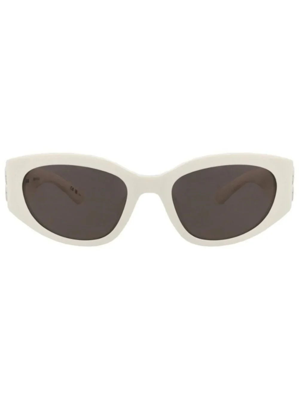 New Balenciaga Womens Round/Oval White White Grey Fashion Designer Sunglasses